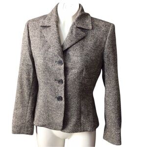 Kasper Women's Gray Wool and Silk Blazer size 6P